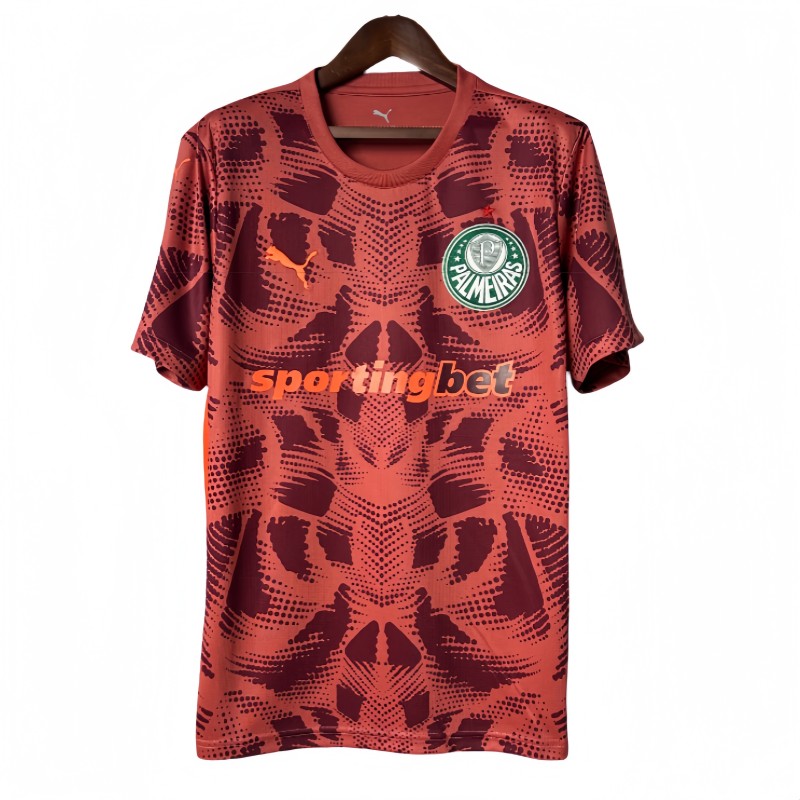 2025-26  Mens  Palmeiras  goalkeeper red Soccer Jersey