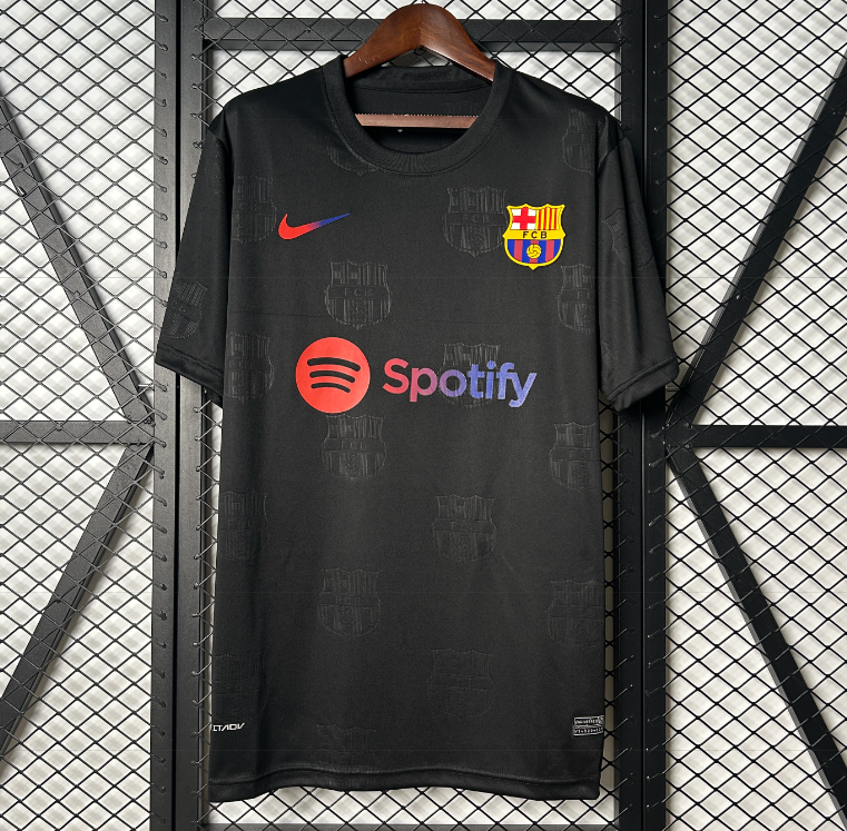 2025-26 Mens Barcelona black  Special Edition  soccer Jersey