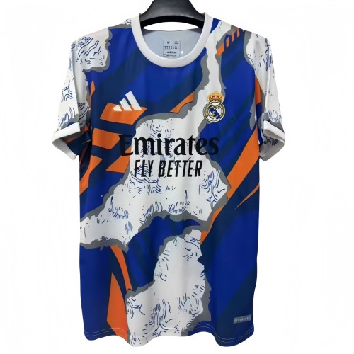 2025-26 Mens Real Madrid Special edition blue white soccer Jersey