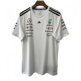 2025 F1 Mercedes White Polo Racing Suit