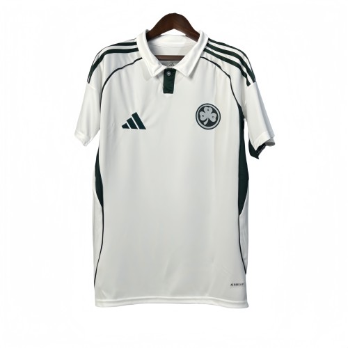 2025-26 Mens Panathinaikos away white soccer jersey