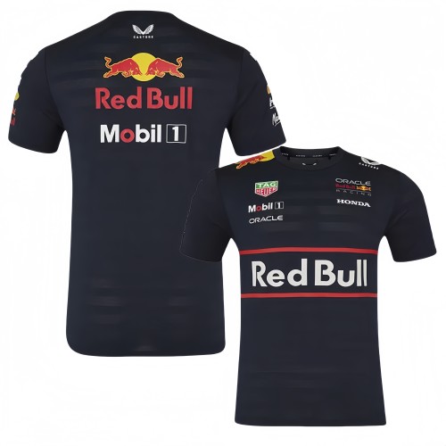 2025 F1 Red Bull Black T-Shirts Racing Suit