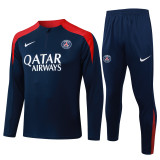 2025-26 Mens PSG Paris Baolan color half pull Tracksuit suit