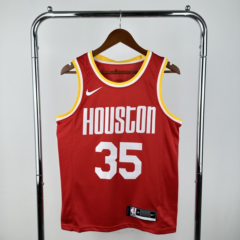 ROCKETS DURANT #35 Red Retro Top Quality Hot Pressing NBA Jersey
