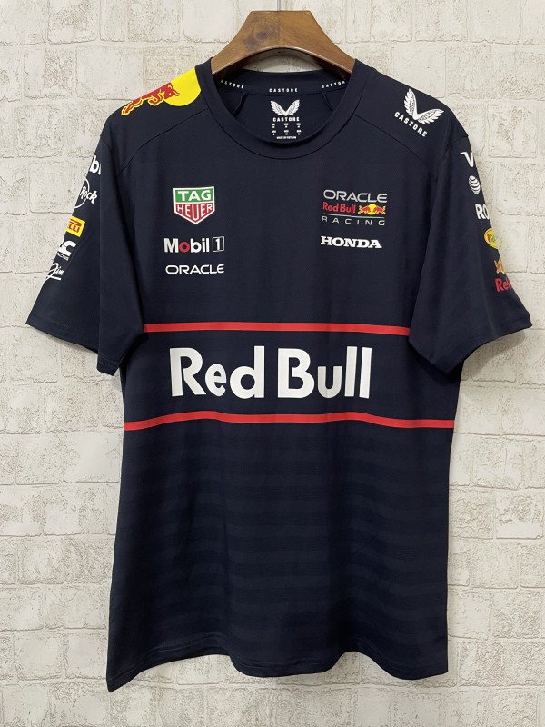 2025 F1 Red Bull Black T-Shirts Racing Suit