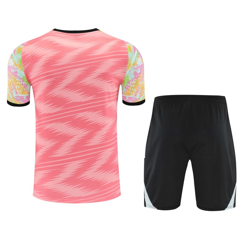 2025-26 Mens Real Madrid  pink Training Short Suit