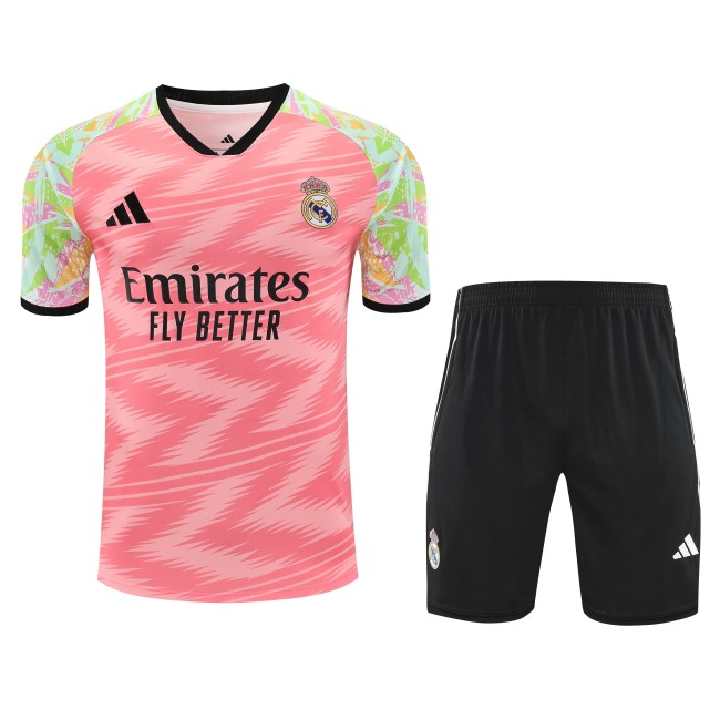2025-26 Mens Real Madrid  pink Training Short Suit