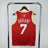 ROCKETS DURANT #7 Red Retro Top Quality Hot Pressing NBA Jersey