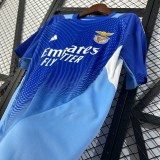 2025-26 Mens Benfica  goalkeeper blue Soccer Jersey