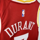 ROCKETS DURANT #7 Red Retro Top Quality Hot Pressing NBA Jersey