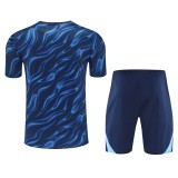 2025-26 Mens  Real Madrid  Upper Blue Training Short Suit