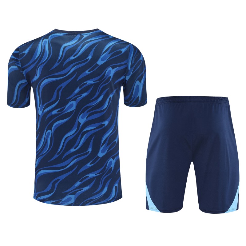 2025-26 Mens  Real Madrid  Upper Blue Training Short Suit