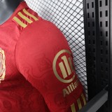 2025-26 Mens Bayern Munich red 125th anniversary Player Long sleeve Soccer Jersey