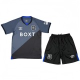 2025-26 Kids  Rangers Third away Dark Gray soccer Jersey