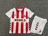 2025-26 Kids  FC Koln white home soccer jersey
