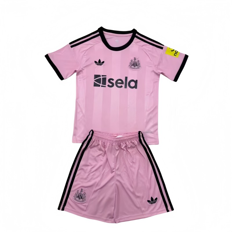2025-26 Kids  Newcastle goalkeeper pink soccer jersey