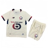 2025-26 Kids Lille  away white soccer jersey