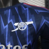 2025-26  Mens Arsenal away blue Player version Long sleeve  Jersey