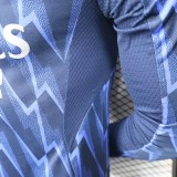 2025-26  Mens Arsenal away blue Player version Long sleeve  Jersey