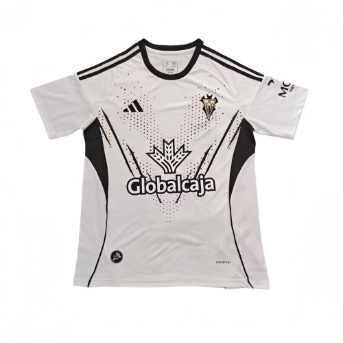 2025-26 Mens Albacete home white soccer jersey