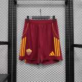2025-26 Mens Roma home red player Shorts Pants
