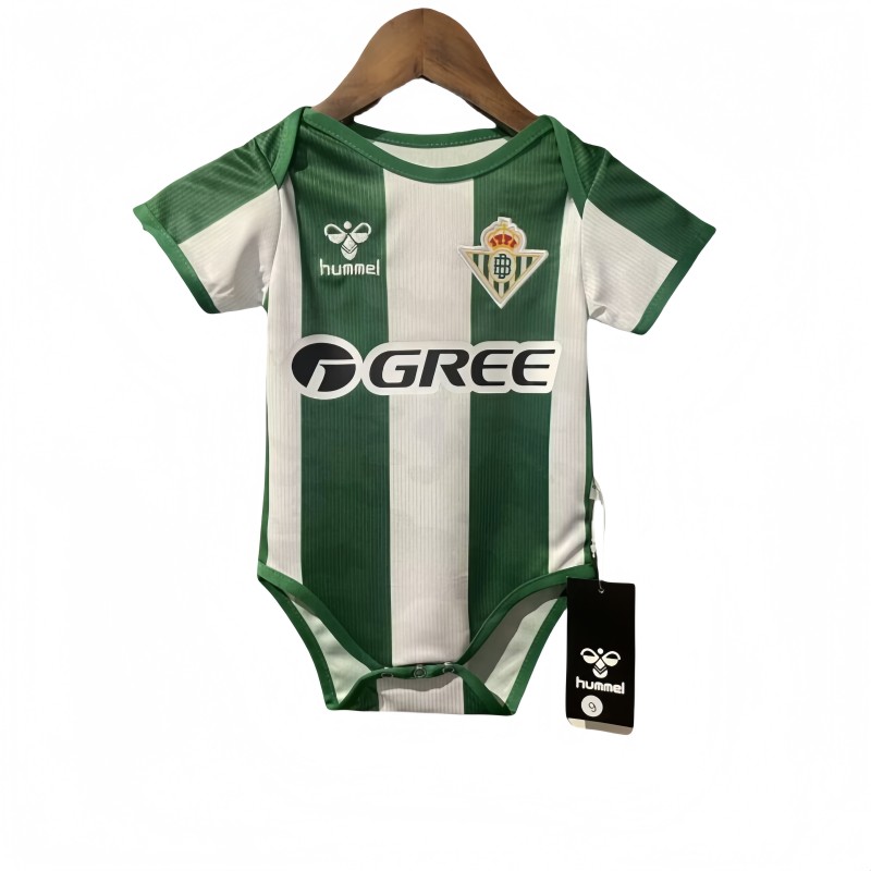 2025/26 baby Real Betis Green and white jersey