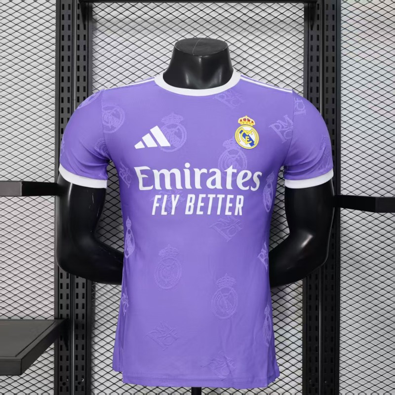 2025-26 Mens Real Madrid Purple Player Special Edition soccer jersey