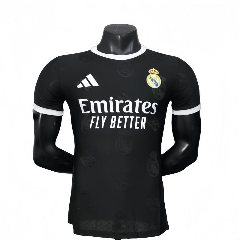 2025-26 Mens Real Madrid Black Player Special Edition soccer jersey