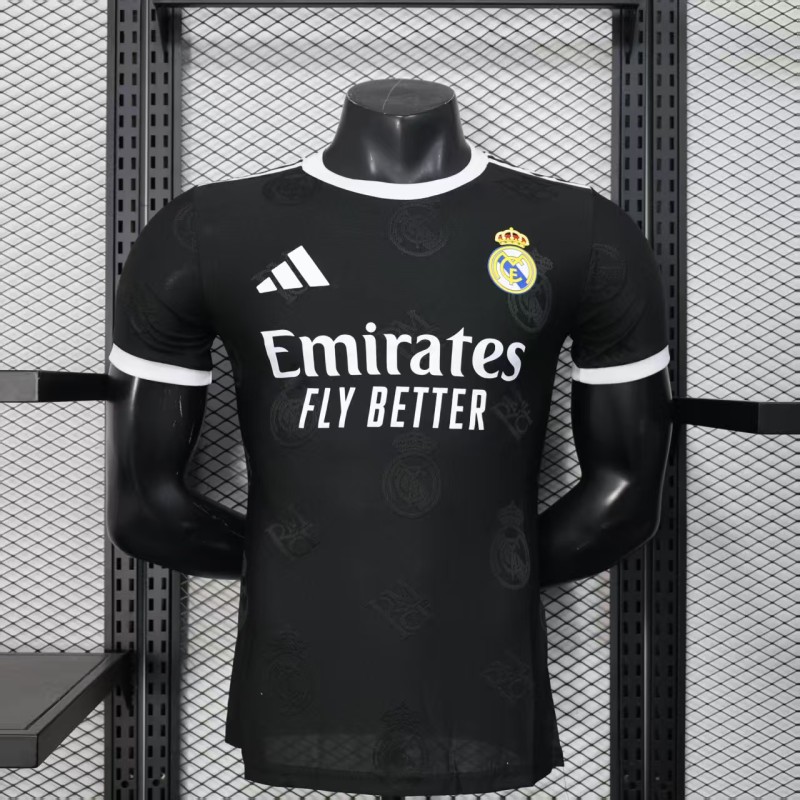 2025-26 Mens Real Madrid Black Player Special Edition soccer jersey
