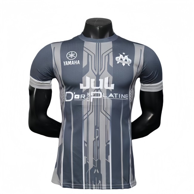2025-26 Mens Marseille Special Edition Player version grey soccer jersey