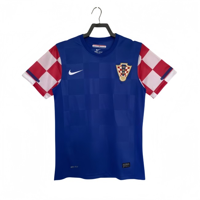 2010 Mens  Retro Croatia away blue soccer Jersey