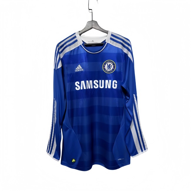 2011-12 Mens Chelsea Home blue Retro Long sleeve Jersey