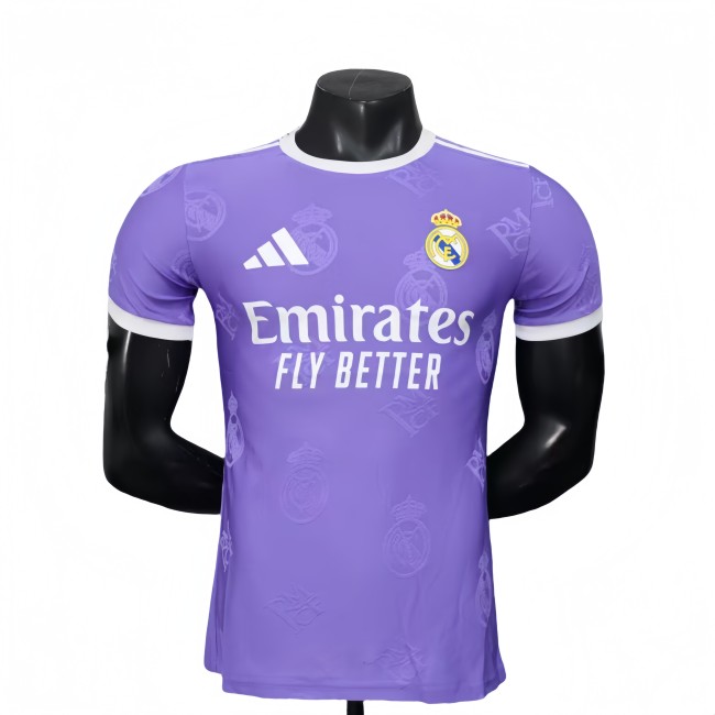 2025-26 Mens Real Madrid Purple Player Special Edition soccer jersey