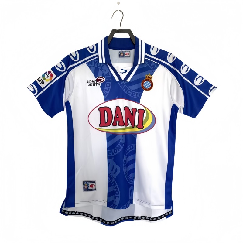 1999-00  Mens RCD Espanyol Home Retro Soccer Jersey