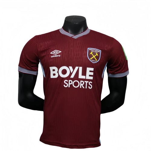 2025-26 Mens West Ham United home res Player  soccer Jersey