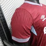 2025-26 Mens West Ham United home res Player  soccer Jersey