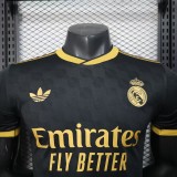 2025-26 Mens Real Madrid Black Gold Player Special Edition soccer jersey