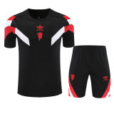 2025-26 Mens Manchester United  black Short Training Suit
