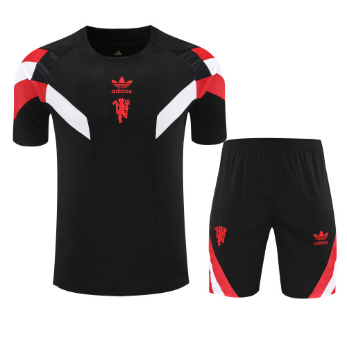 2025-26 Mens Manchester United  black Short Training Suit