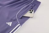 2025-26 Mens Manchester United Purple Jacket  Training Suit
