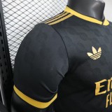 2025-26 Mens Real Madrid Black Gold Player Special Edition soccer jersey