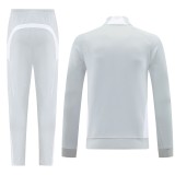 2025-26 Mens Real Madrid light gray Jacket Training Suit