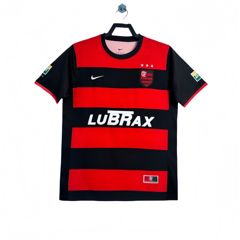 2000-01 Mens Flamengo red Retro Home soccer Jersey