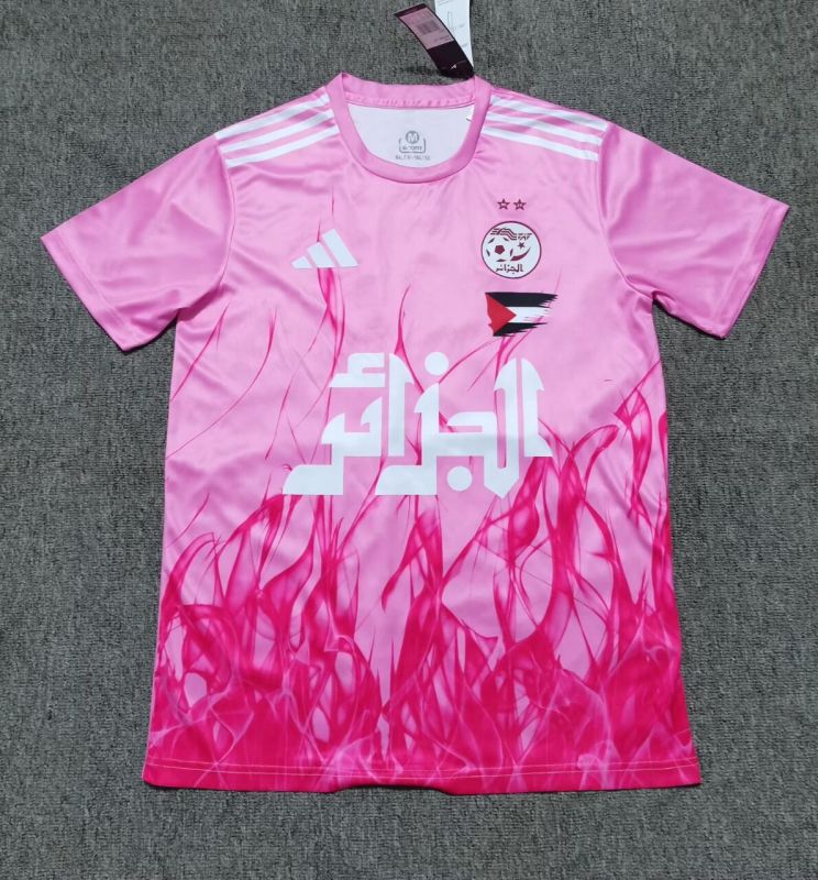 2025-26 Mens Algeria pink soccer Jersey