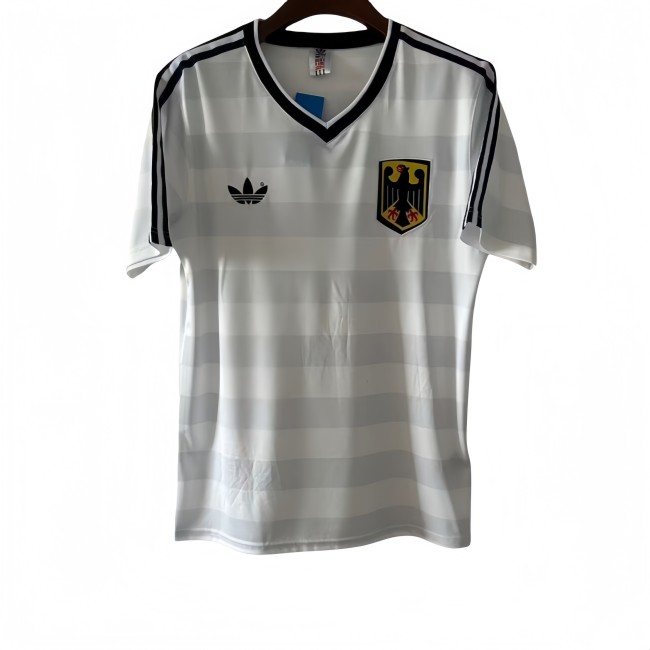 1984 Germany Home White Retro Soccer Jersey