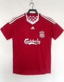 2008-09 Mens  Retro LIV red Home soccer Jersey