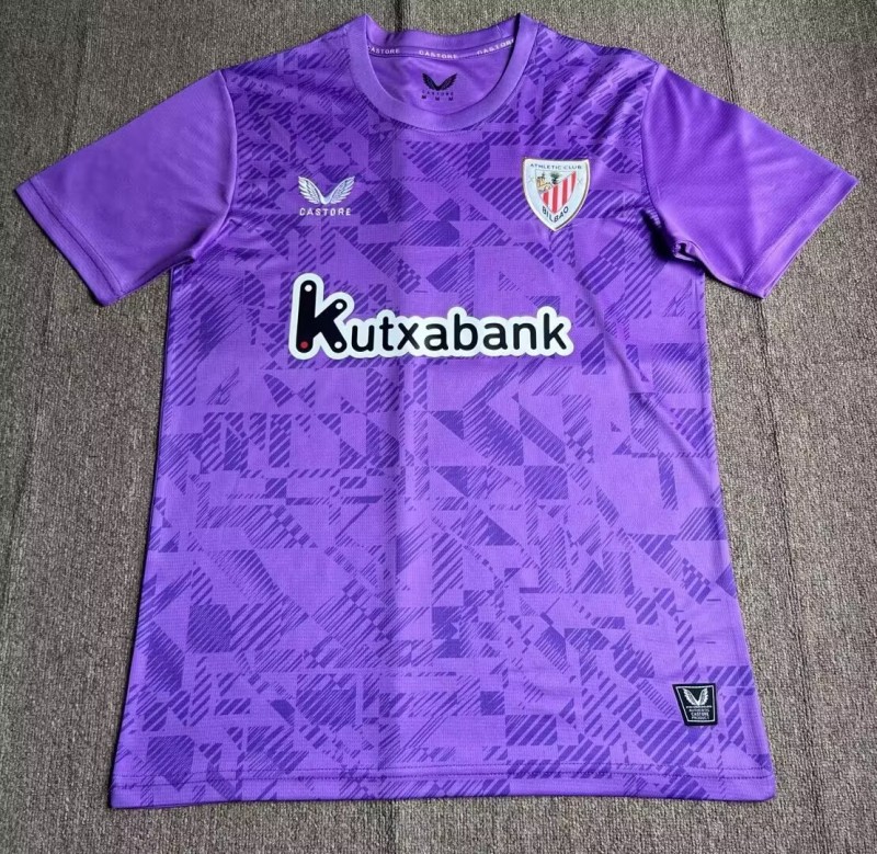 2025-26 Men‘s Athletic Bilbao goalkeeper Purple soccer Jersey