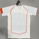2004 Mens Netherlands Away white Retro Jersey