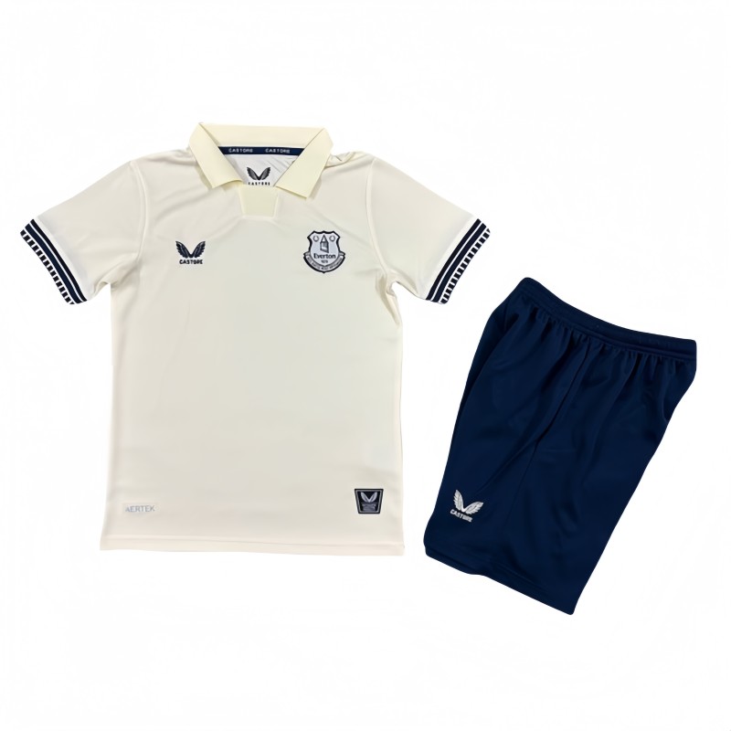 2025-26 Kids Everton  away  Soccer Jersey