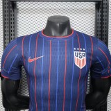2025-26 Mens USA United States away Player version soccer Jersey